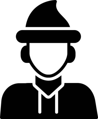 avatar erkek simgesi ana hatlar biçiminde