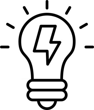 Fikir, Basit Vektör İllüstrasyon Simgesi