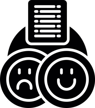 Beyaz arkaplandaki üzgün yüz simgesinin vektör çizimi