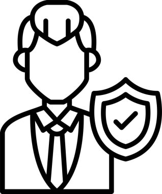 İş adamı. Basit tasarım