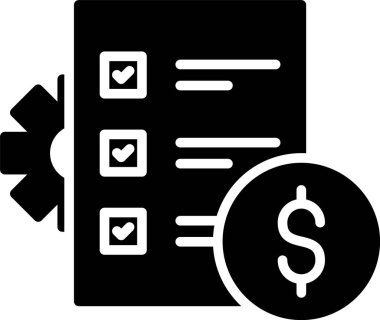 Dolar işareti simgesi, vektör çizimi