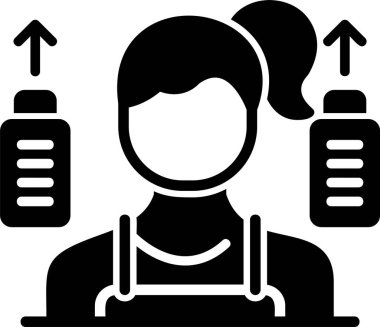 kadın güzellik salonu ikonu