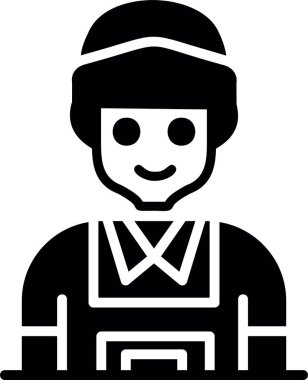 avatar çocuk simgesi katı stil