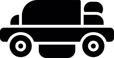 - Araba. Web simgesi basit illüstrasyon