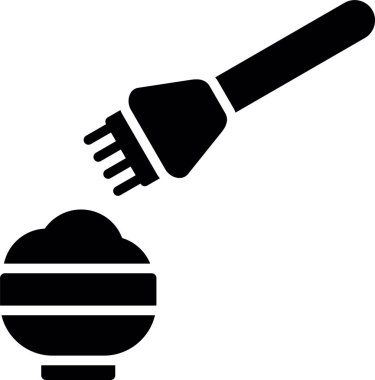 Modern ikon yiyecek eksikliğinin vektör çizimi