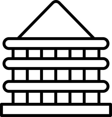 Kiriş, Basit Vektör İllüstrasyon Simgesi