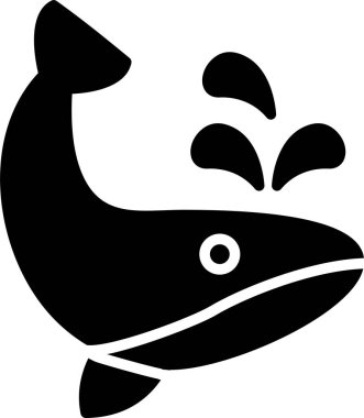 balina simgesi vektör illüstrasyonu