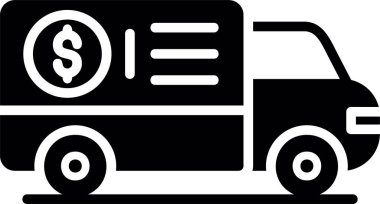 araba dağıtım kamyonu simgesi
