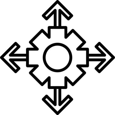 Karar, Basit Vektör İllüstrasyon Simgesi