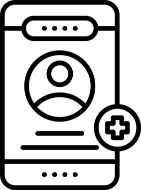 Arkadaş Ekle, Basit Vektör İllüstrasyon Simgesi