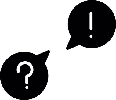 soru işaretli konuşma baloncukları, vektör illüstrasyonu