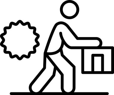 Çalışma Yarası, Basit Vektör İllüstrasyon Simgesi