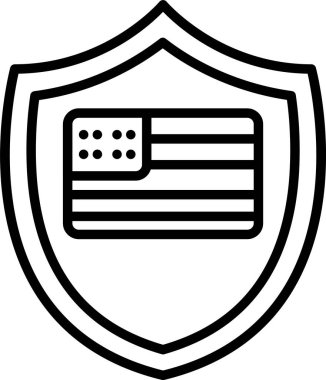 ABD bayrak vektör illüstrasyonu