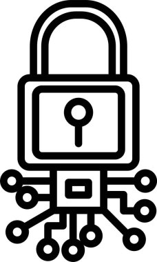 Kilit, Basit Vektör İllüstrasyon Simgesi