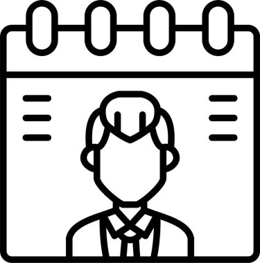 İş Yöneticisi simgesi vektör illüstrasyonu