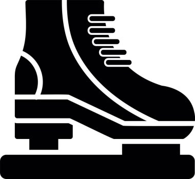 paten ayakkabı simgesi, basit tasarım biçimi