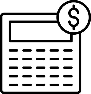 iş hesaplayıcısı finansal simgesi