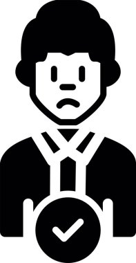 Avatar simgesi, vektör illüstrasyonu