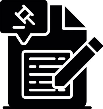 belge simgesi vektör illüstrasyonu