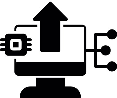 Veri. Web simgesi basit illüstrasyon