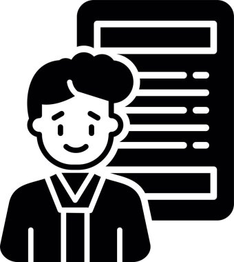 Pano, vektör tasarımı illüstrasyonlu iş adamı