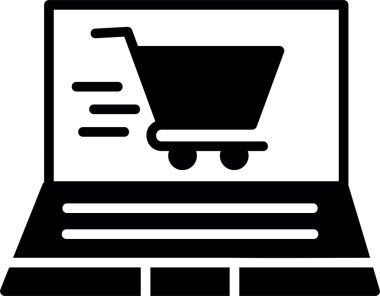 Alışveriş. Web simgesi basit illüstrasyon