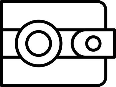 Fotoğraf çekme tarzında kamera kamera fotoğrafçılığı simgesi