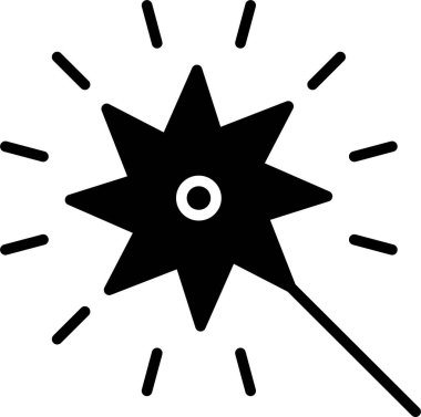 Havai fişekler. Web simgesi basit tasarım