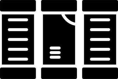 Sunucu. Web simgesi basit illüstrasyon