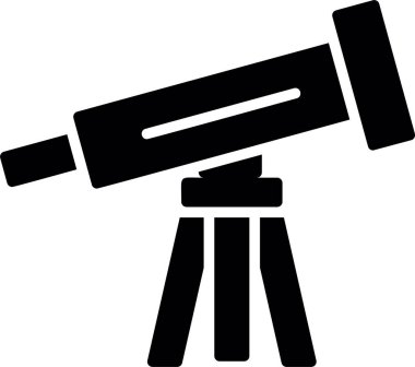 Teleskop. Web simgesi basit tasarım