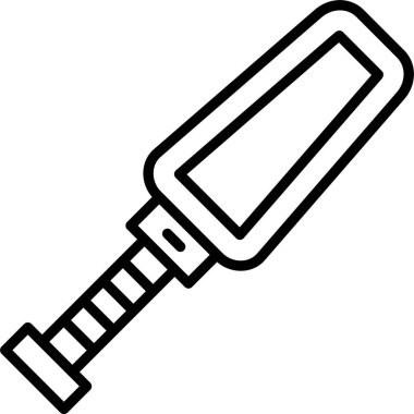 Metal dedektörü, Basit Vektör İllüstrasyon Simgesi