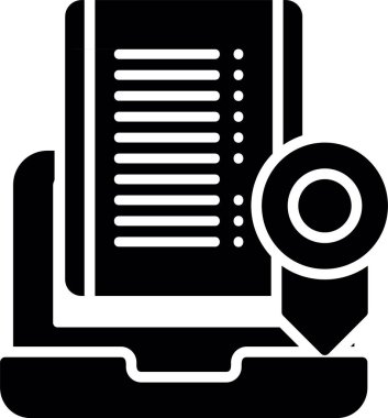 Belge. Web simgesi basit illüstrasyon