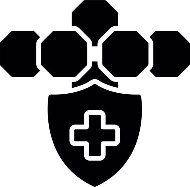 Kalkan. Web simgesi basit tasarım