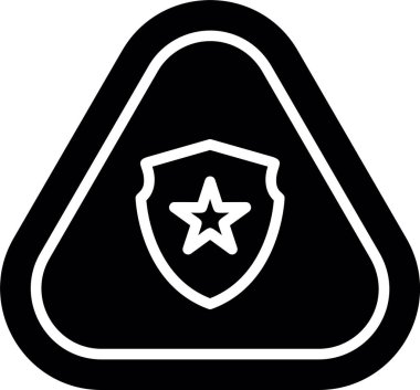 kalkan ikon vektör illüstrasyonu