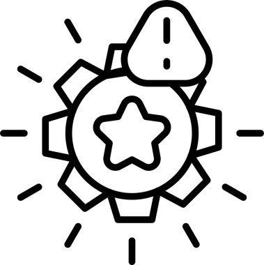 yıldız simgesi vektör illüstrasyonu