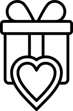 Hediye, Basit Vektör İllüstrasyon Simgesi