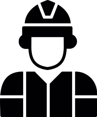 Polis adam simgesi vektör illüstrasyonu