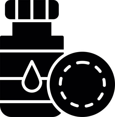 Gaz tankı simgesinin vektör illüstrasyonu