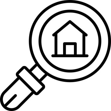 arama evi konumu simgesi ana hat biçiminde