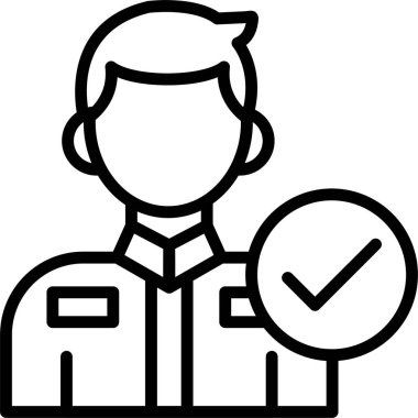 Adamım, Basit Vektör İllüstrasyon Simgesi