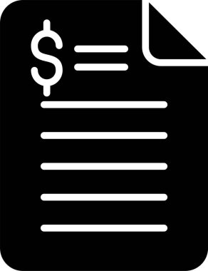 Dolar. Web simgesi basit illüstrasyon