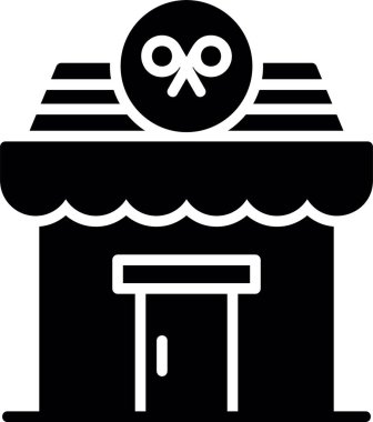 Otelde. Web simgesi basit illüstrasyon