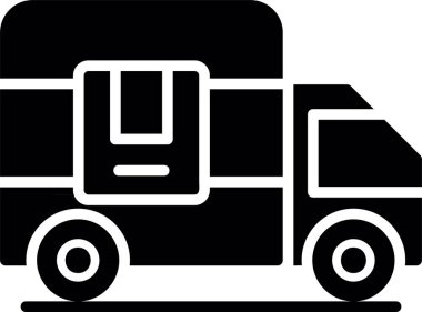 kamyon taşıma simgesi ana hat biçiminde