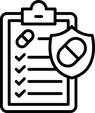 kontrol listesi simgesi vektör illüstrasyonu