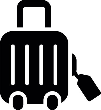 Bagaj valizi simgesi katı bir şekilde