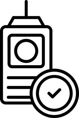 kamera fotoğrafçılık simgesi ana hatlar biçiminde