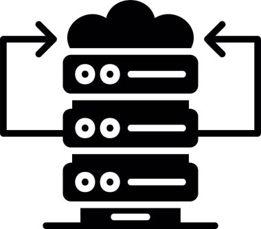veri sunucusu veri simgesi katı biçimli