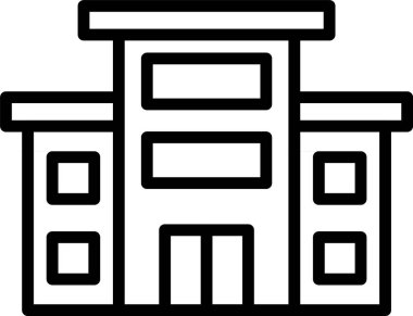 Otel, Basit Vektör İllüstrasyon Simgesi