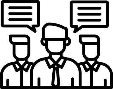 Konuşma, Basit Vektör İllüstrasyon Simgesi