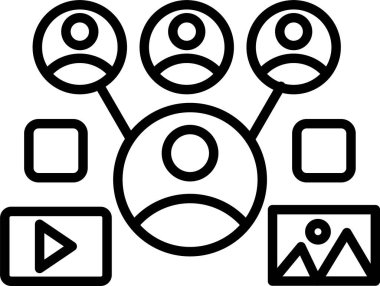 Paylaş, Basit Vektör İllüstrasyon Simgesi